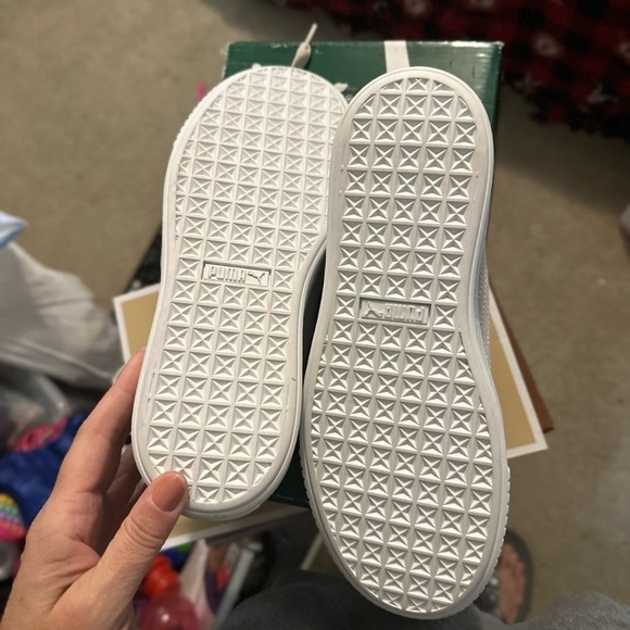 Puma Suede Platform Cream Gold Toe - Picture 7 of 12